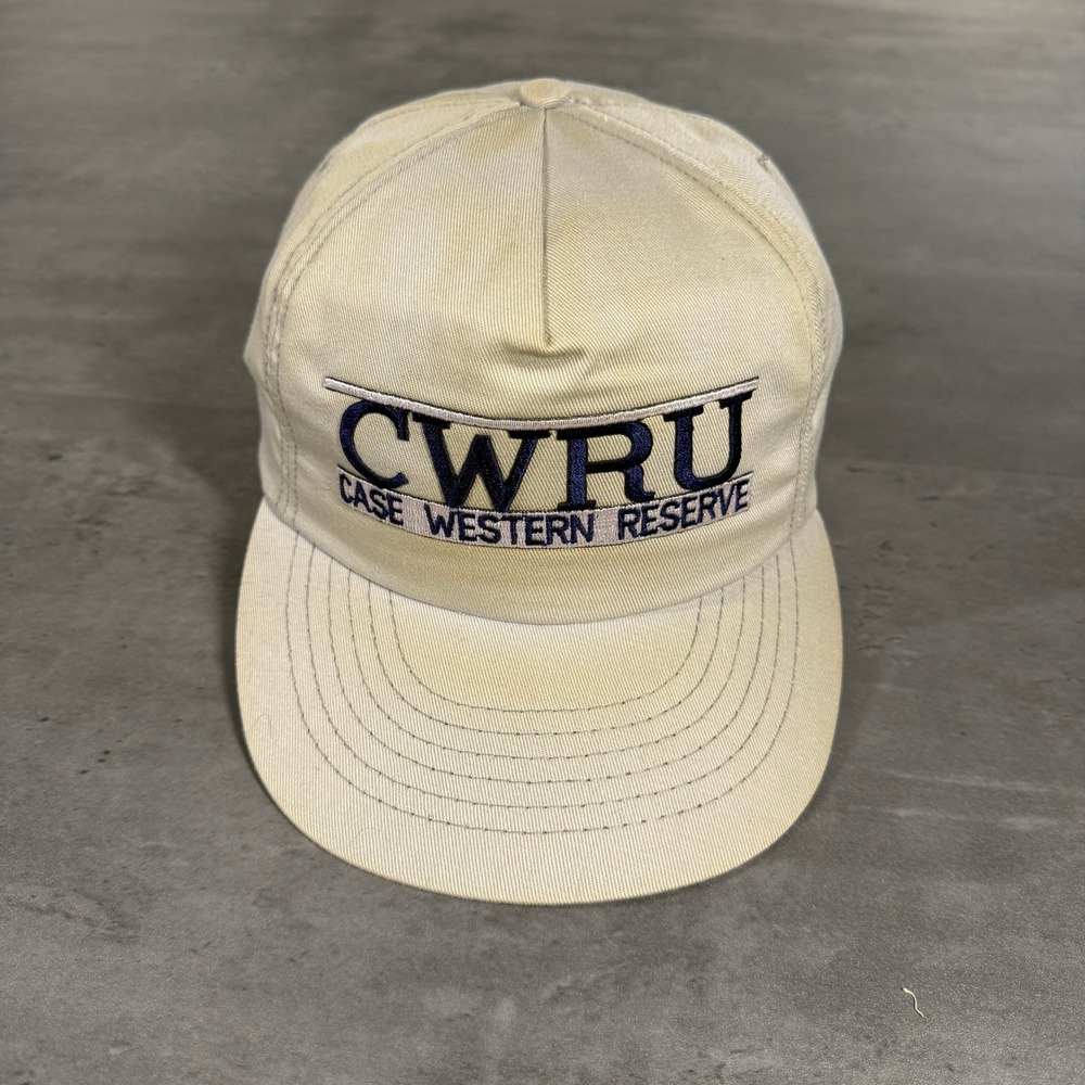 Vintage CWRU Case Western Reserve University Snapback‎ Hat USA Made Distressed
